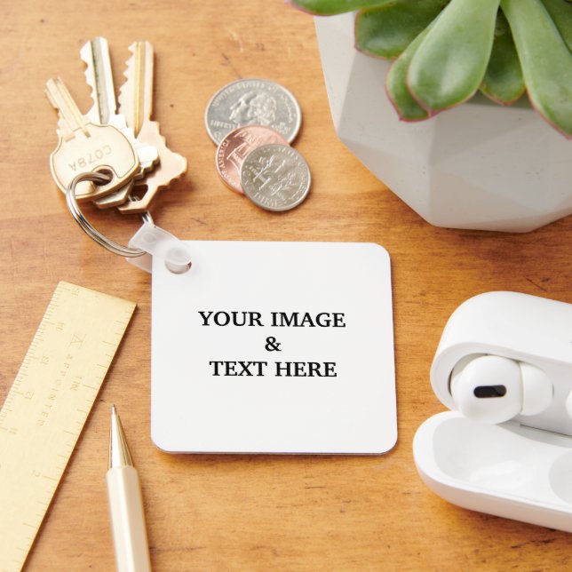 Personalised Custom Your Own Photo  Key Ring (Desk)