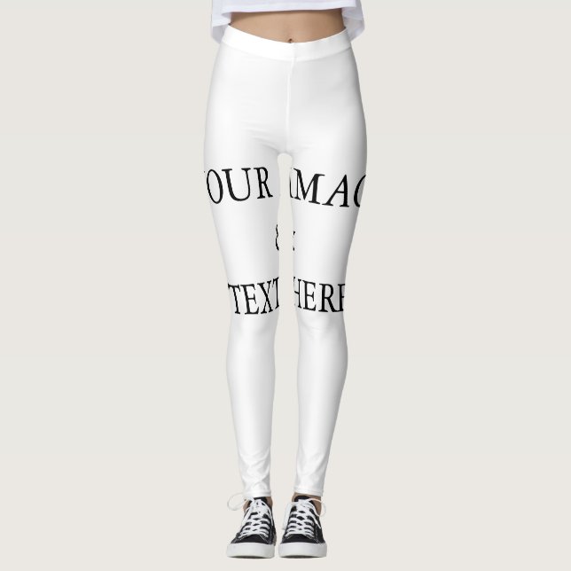 Personalised Custom Your Own Photo Leggings (Front)
