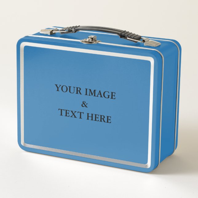Personalised Custom Your Own Photo Metal Lunch Box (Front)