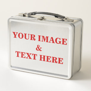 Personalised Custom Your Own Photo Metal Lunch Box