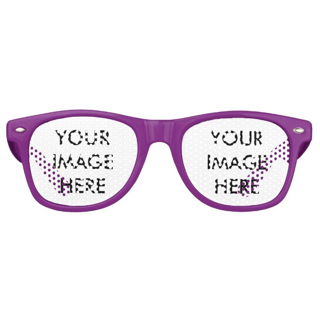 Personalised Custom Your Own Photo Retro Sunglasses (Front)