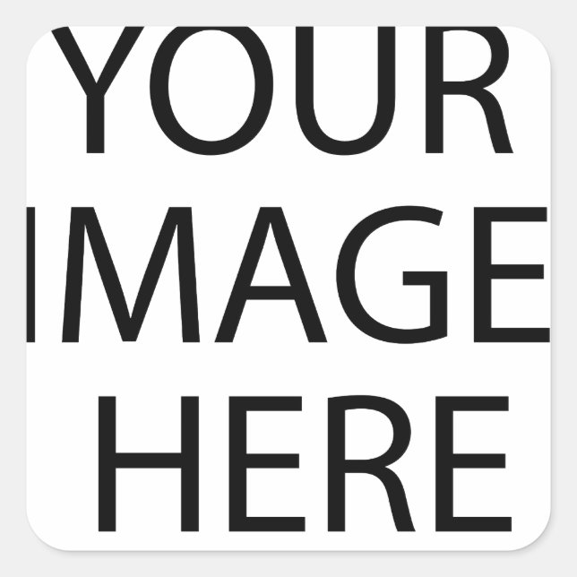 Personalised Custom Your Own Photo Square Sticker (Front)