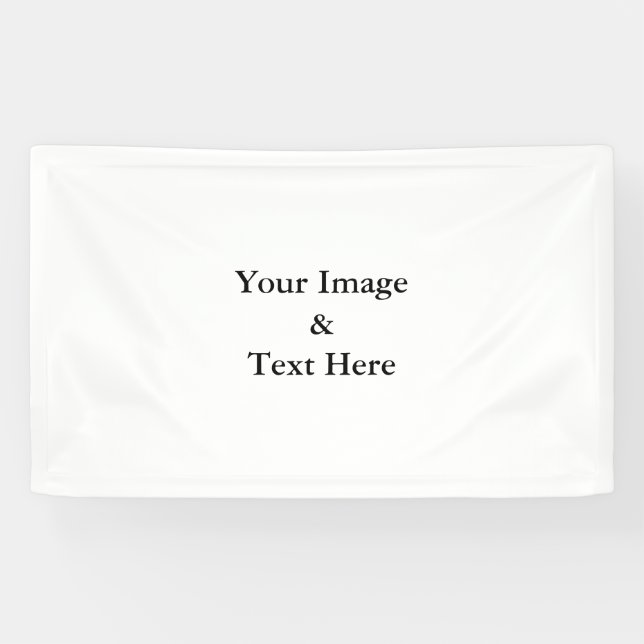 Personalised Custom Your Own Photo & Text Banner (Horizontal)