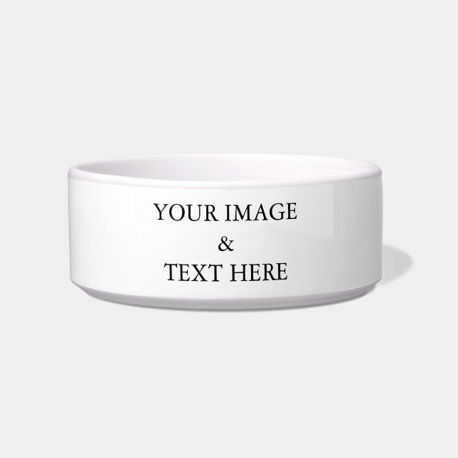 Personalised Custom Your Own Photo & Text  Bowl (Front)