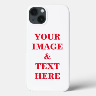 Personalised Custom Your Own Photo & Text iPhone 13 Case