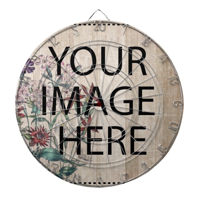 Personalised Custom Your Own Photo & Text Dart Boa Dartboard (Front)