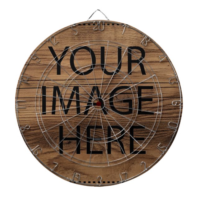 Personalised Custom Your Own Photo & Text Dartboard (Front)