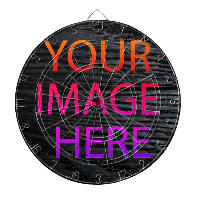 Personalised Custom Your Own Photo & Text Dartboard (Front)