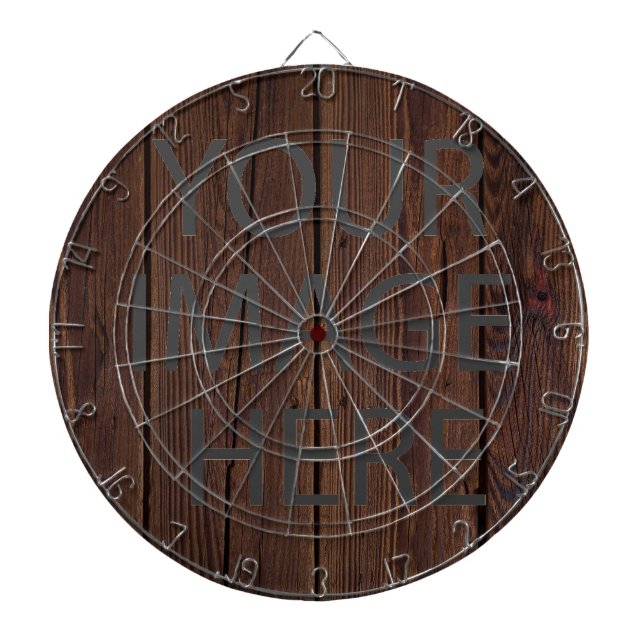 Personalised Custom Your Own Photo & Text Dartboard (Front)