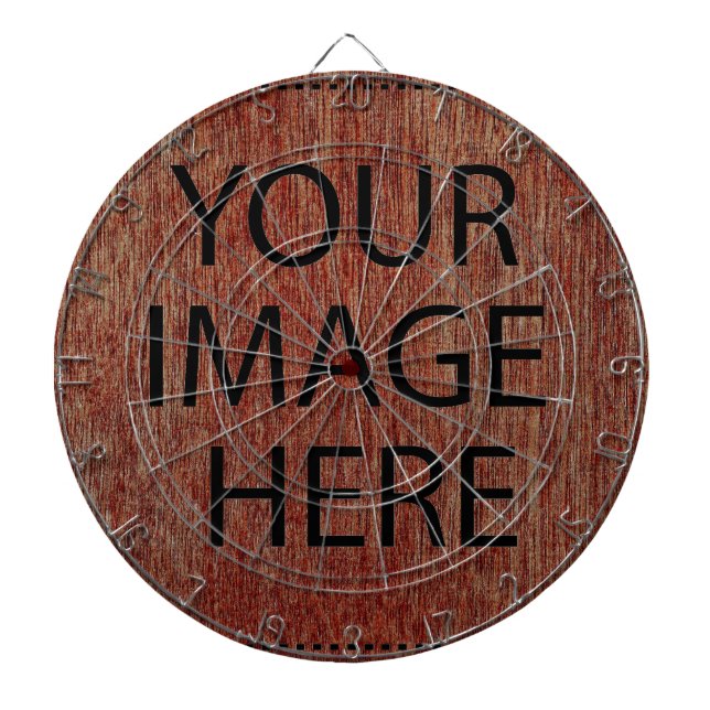 Personalised Custom Your Own Photo & Text Dartboard (Front)