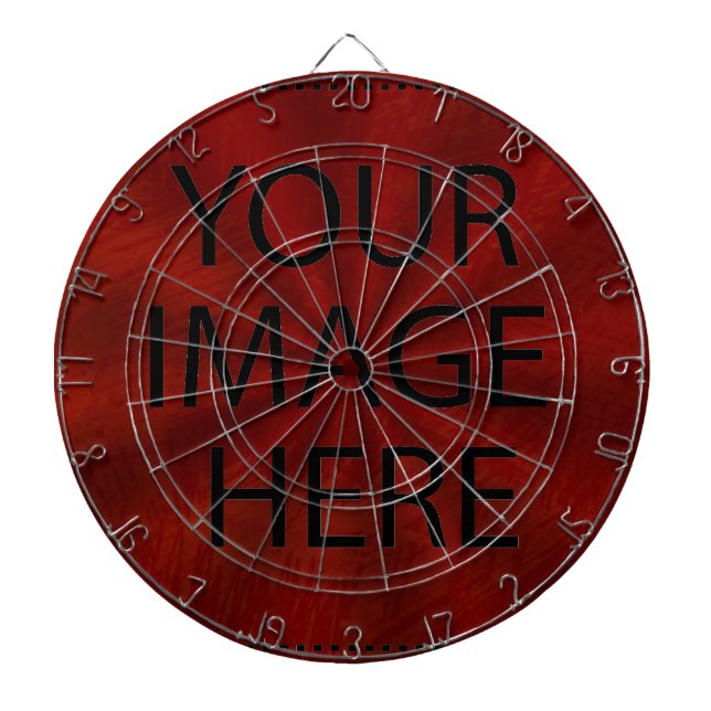Personalised Custom Your Own Photo & Text Dartboard (Front)
