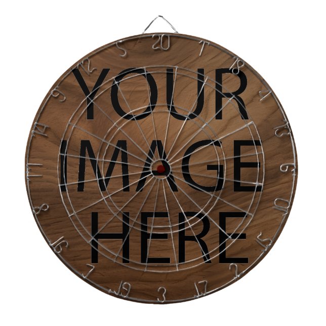 Personalised Custom Your Own Photo & Text Dartboard (Front)