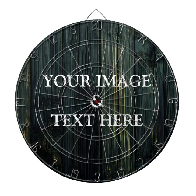 Personalised Custom Your Own Photo & Text Dartboard (Front)