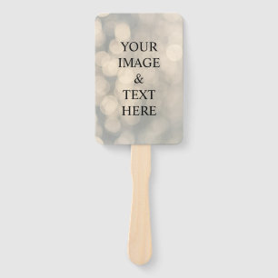 Personalised Custom Your Own Photo & Text Hand Fa Fan