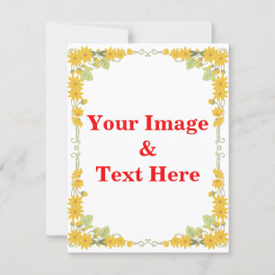 Personalised Custom Your Own Photo & Text Invitation