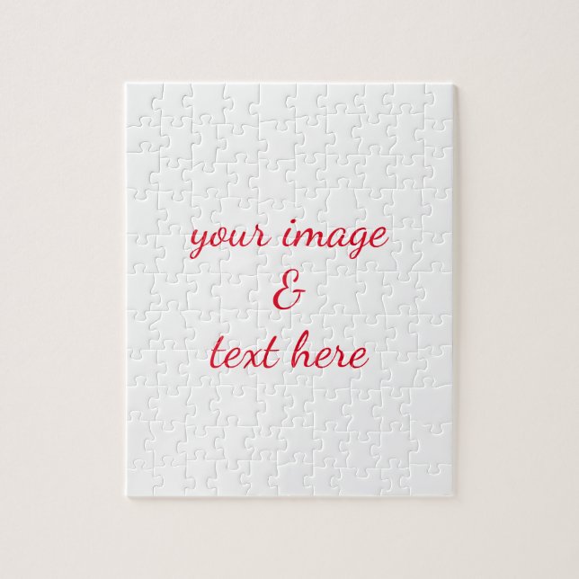 Personalised Custom Your Own Photo & Text Jigsaw Puzzle (Vertical)