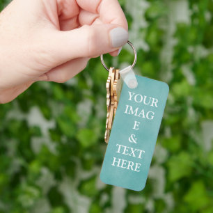 Personalised Custom Your Own Photo & Text  Key Ring