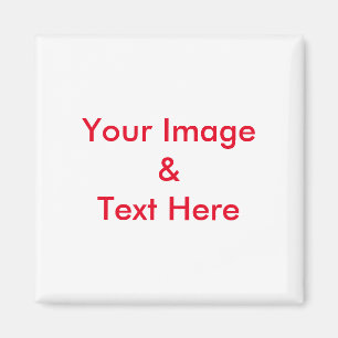 Personalised Custom Your Own Photo Text Magnet