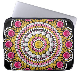 Personalised Custom Your Own Photo & Text Mandala  Laptop Sleeve