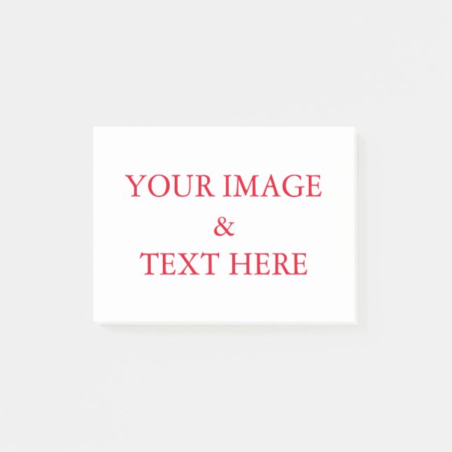 Personalised Custom Your Own Photo & Text Post-it Notes (Front)