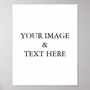 Personalised Custom Your Own Photo & Text Poster