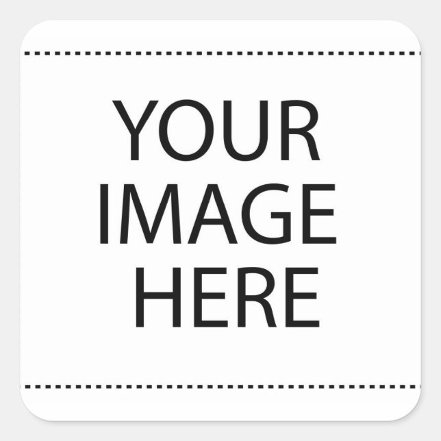Personalised Custom Your Own Photo & Text Square Sticker (Front)