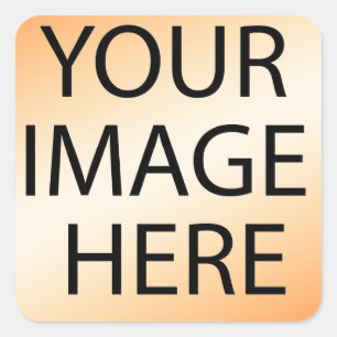 Personalised Custom Your Own Photo & Text Square Sticker