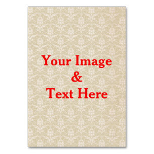 Personalised Custom Your Own Photo & Text Table Nu Number