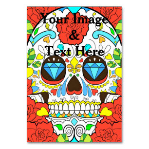 Personalised Custom Your Own Photo & Text Table Nu Table Number