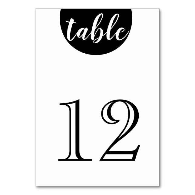 Personalised Custom Your Own Photo & Text Table Number (Front)