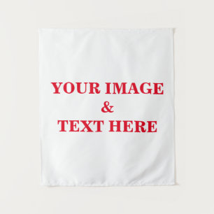 Personalised Custom Your Own Photo & Text Tapestry