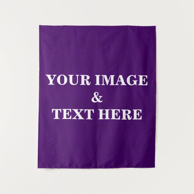 Personalised Custom Your Own Photo & Text Tapestry (Front)