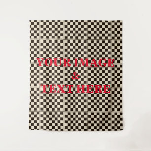 Personalised Custom Your Own Photo & Text Tapestry
