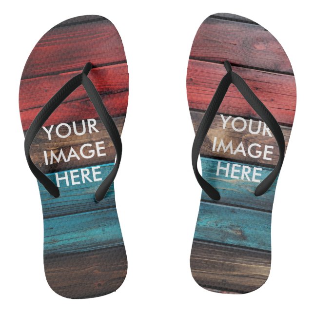 Personalised Custom Your Own Photo Thongs (Footbed)