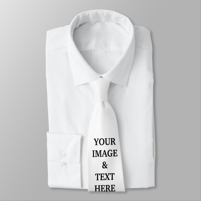 Personalised Custom Your Own Photo  Tie (Tied)