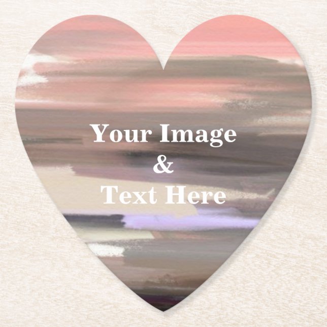 Personalised Custom Your Own Photo Wooden Square P Paper Coaster (Front)