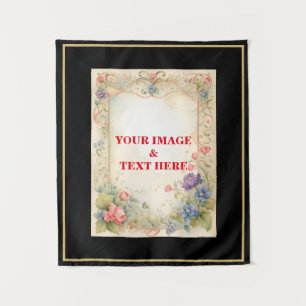 Personalised Custom Your Own Vintage Photo & Text Tapestry