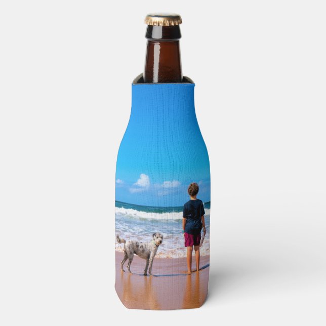 Personalised Custom Your Pet Photo Bottle Cooler (Bottle Front)