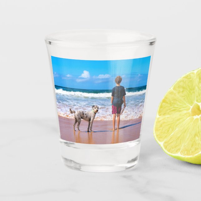 Personalised Custom Your Pet Photo Shot Glass Gift (Front)