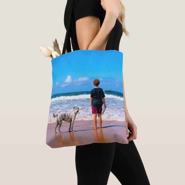 Personalised Custom Your Pet Photo Tote Bag (Close Up)
