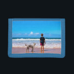 Personalised Custom Your Pet Photo Trifold Wallet<br><div class="desc">Custom Photo Wallets - Your Own Design with Pet - Dog / Cat - Personalised Family / Friends / Pets or Personal Wallet Gift - Add Your Photo / or Text / Name - Resize and move or remove and add elements / text with Customisation tool ! You can transfer...</div>