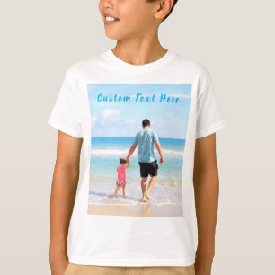 Personalised Custom Your Photo and Text T-Shirt