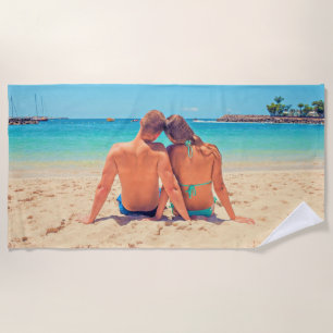 Personalised Custom Your Photo Beach Towel