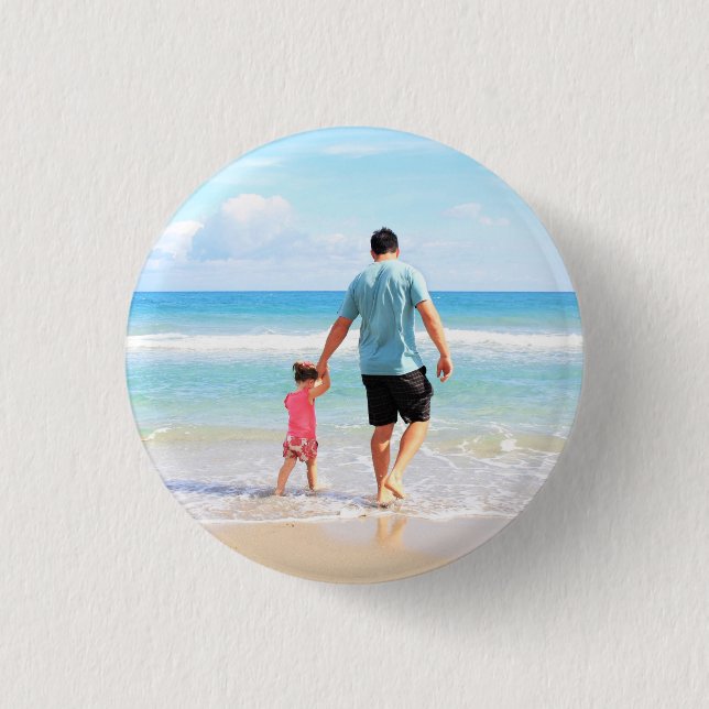 Personalised Custom Your Photo Button (Front)