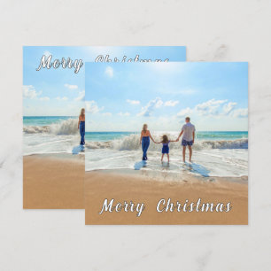 Personalised Custom Your Photo Christmas Card