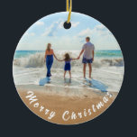 Personalised Custom Your Photo Christmas Ornament<br><div class="desc">Custom Photo Christmas Ornaments - Your Own Design with Family - Merry Christmas - Personalised Family / Friends or Personal Christmas Ornament Gift - Add Your Photo / or Text - Resize and move or remove and add elements / text with customisation tool ! Choose / add your favourite font...</div>