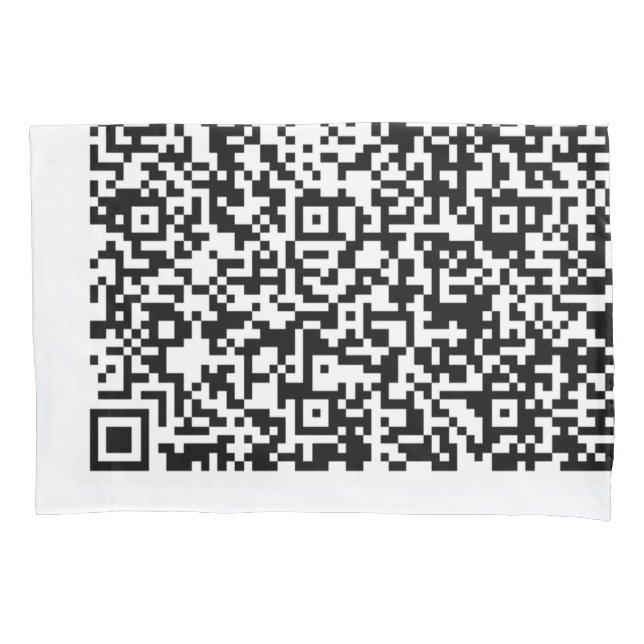 Personalised Custom Your QR Code Pillow Case (Front)