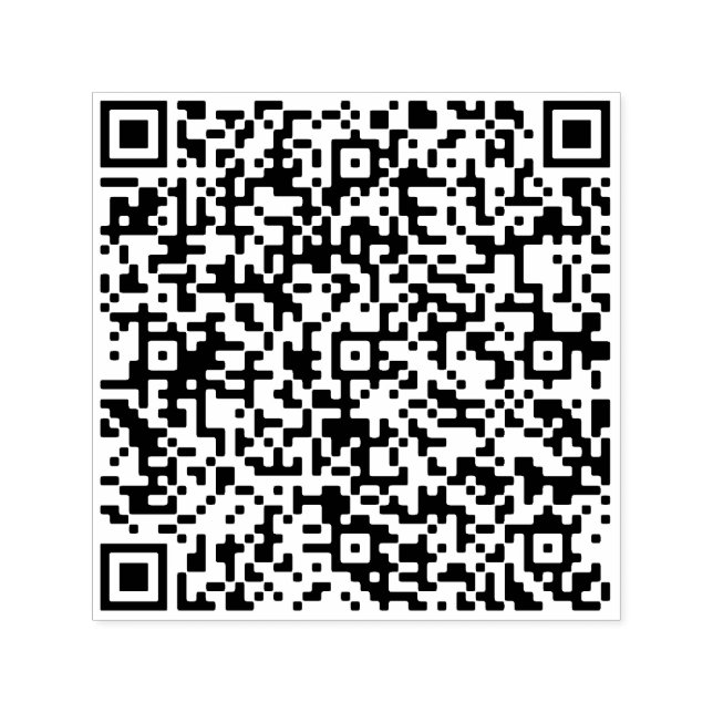 Personalised Custom Your QR Code Sels-Inking Stamp (Design)