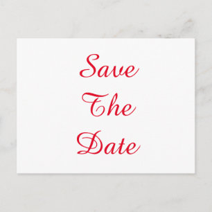 Personalised Custom Your Wedding Save The Date Announcement Postcard