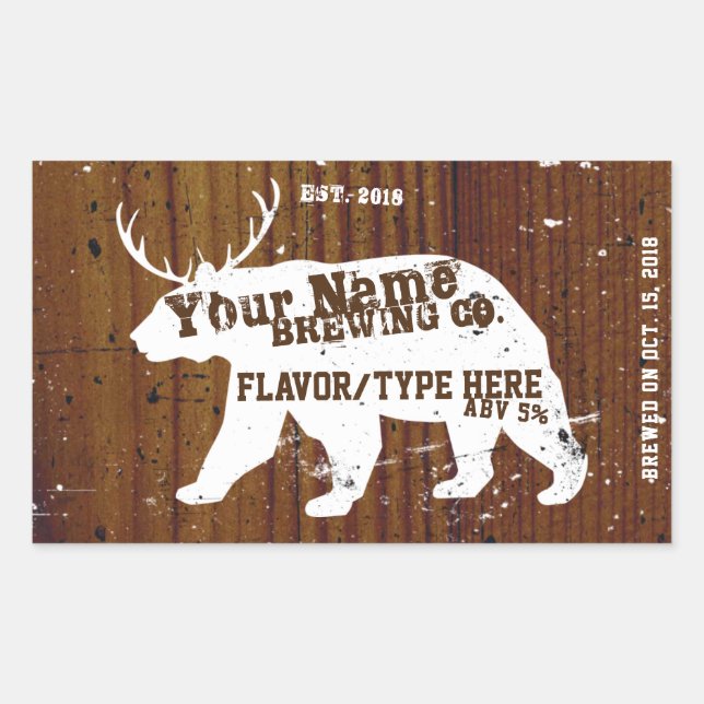 Personalised Customisable Homebrew Labels (Front)